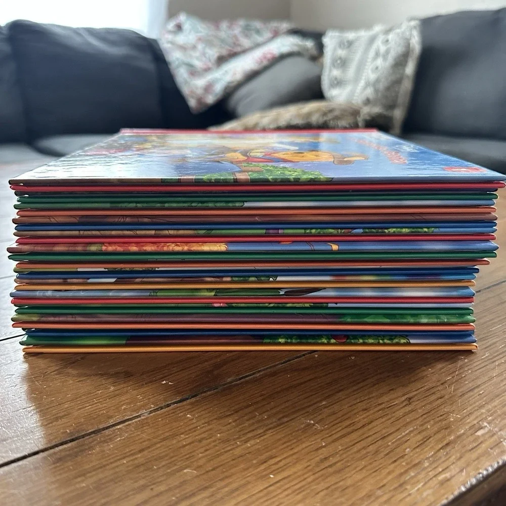 Winnie the Pooh Its Fun To Learn Childrens Book Set of 14 Vintage 2003 Disney